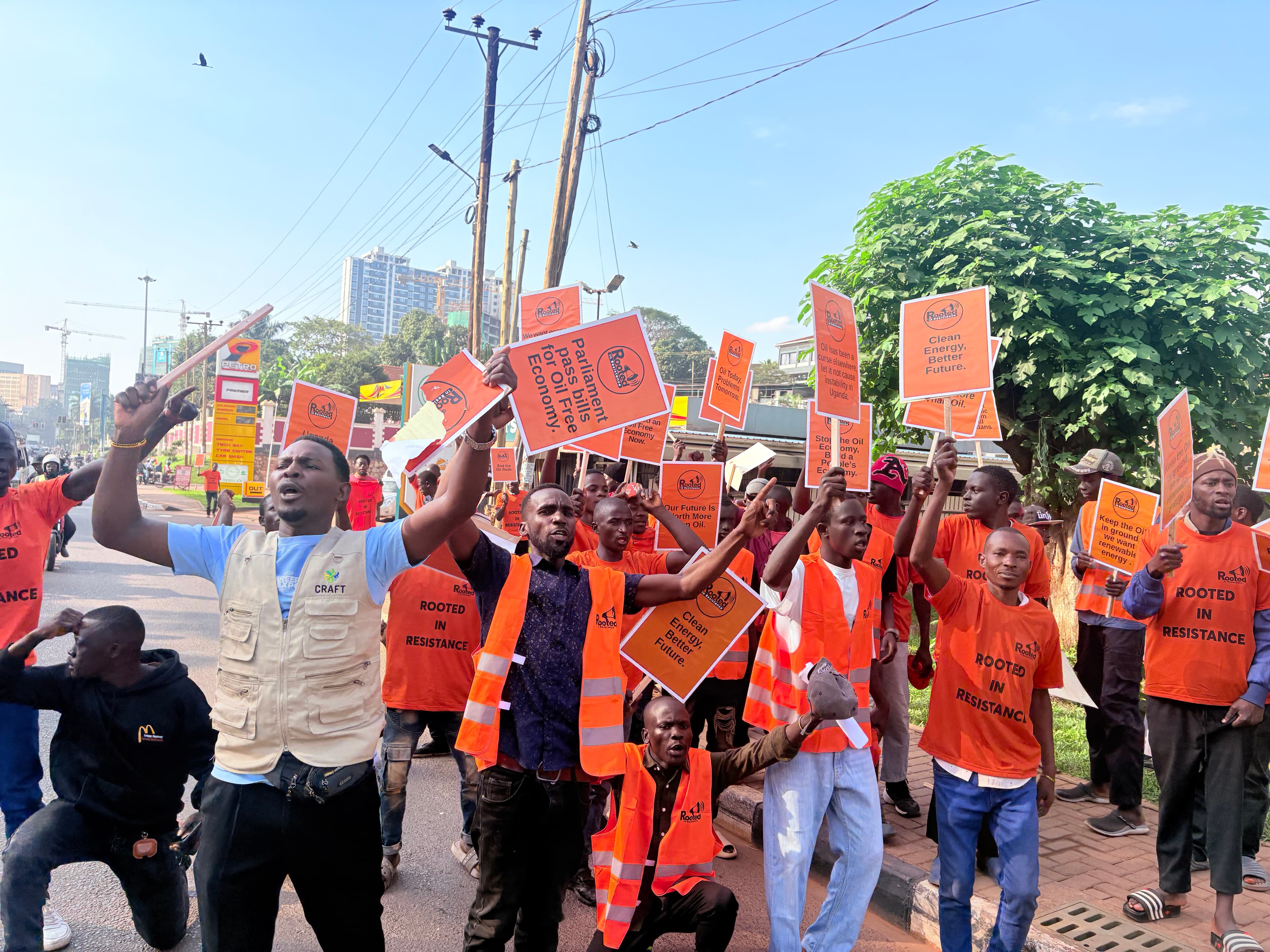 Defenders pushing for an economic free economy arrested at parliament.